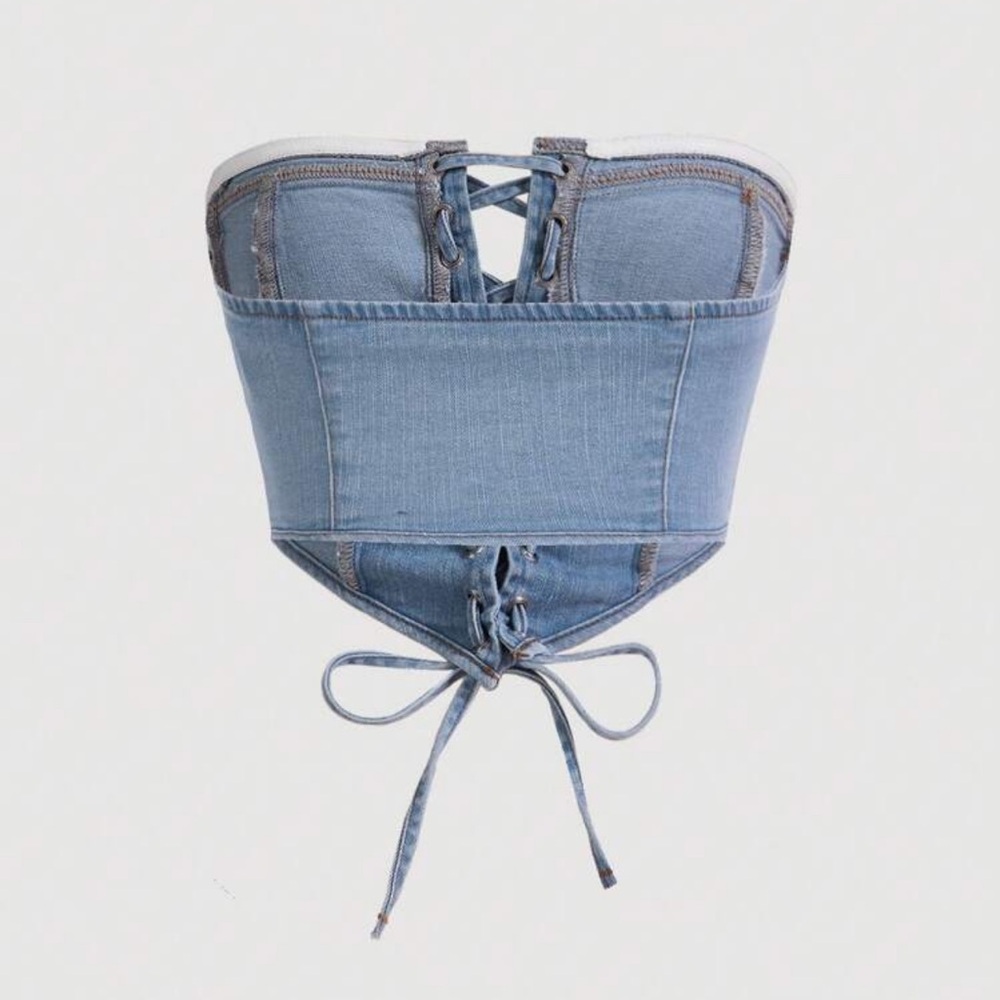 Jean crop top